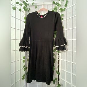 Vince Camuto New with Tags Large Black Ruffled Sleeve Dress